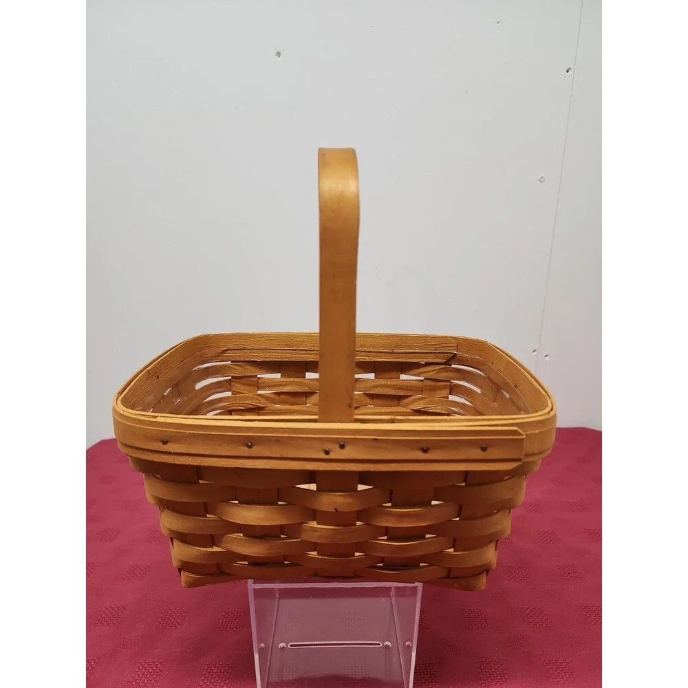 Vintage Longaberger Small Market Basket 11